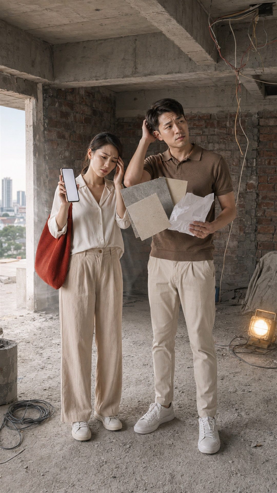 Part 1 – Nhận nhà thô, loay hoay tìm vật liệu